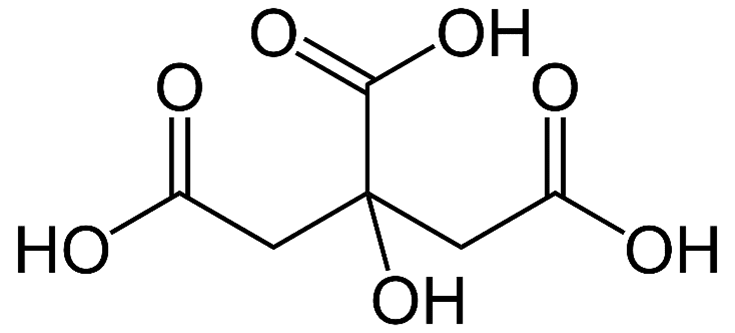 Citric acid structure