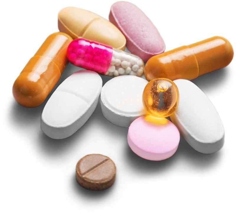 Teeth staining drugs